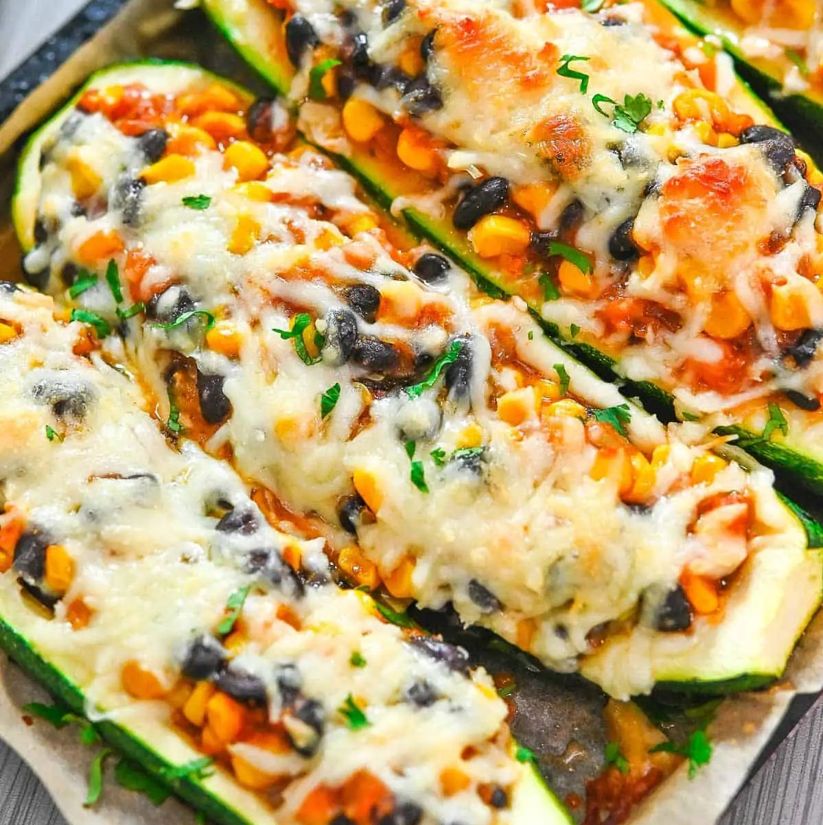 Zucchini Burrito Boats